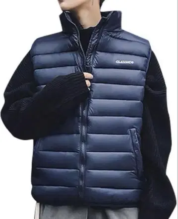다운 베스트 남성용 빅 사이즈 가을/겨울 방한 XXL 경량 보온 따뜻한