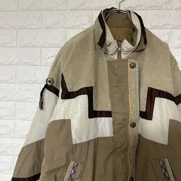 80s 탈론 지퍼 패딩 자켓 풀 집업 빈티지 M 1904