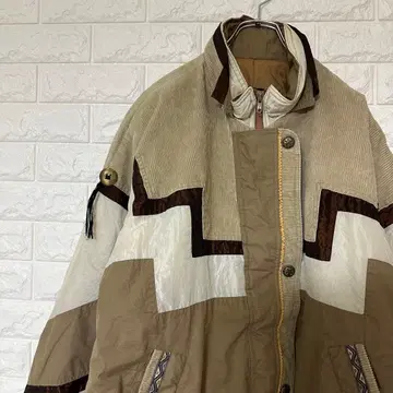 80s 탈론 지퍼 패딩 자켓 풀 집업 빈티지 M 1904