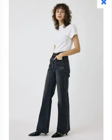 MOUSSY MVS BLACK FLARE 사이즈 25