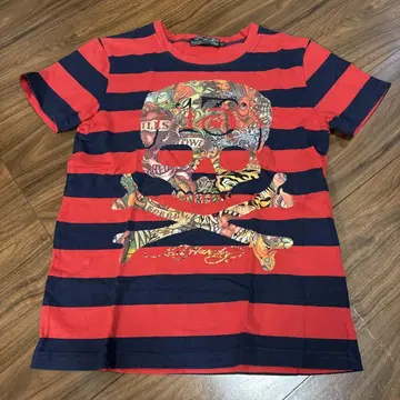 Ed Hardy 에드하디 티셔츠 보더 스컬 해골