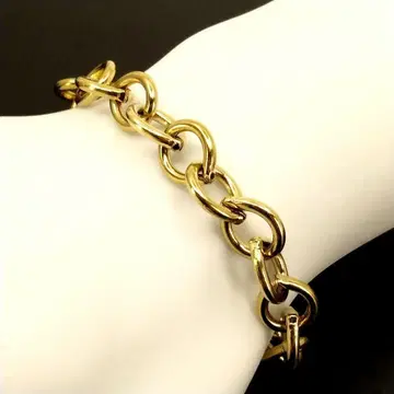빈티지 골드 체인 팔찌 10mm