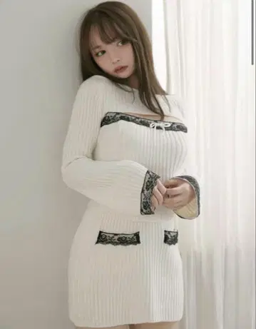 andmary Viora lace knit set