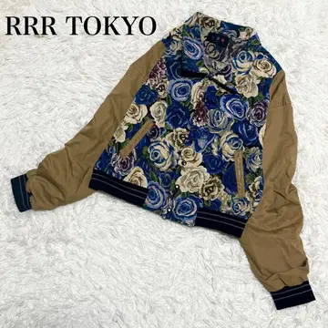 RRR TOKYO 절개 블루종 장미 자수 프리 사이즈