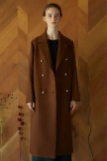 AMLILE 펄 버튼 체스터 코트 BEIGE