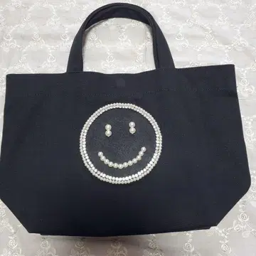 ECODECO 백 레이빔즈 캠퍼스 토트 블랙 스마일