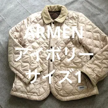 새상품급 ARMEN 아이보리 퀼팅 자켓 사이즈 1