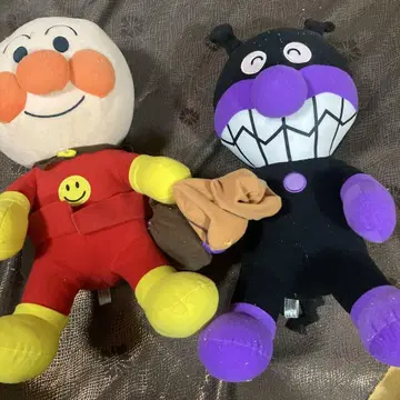 호빵맨 세균맨 봉제 인형 세트