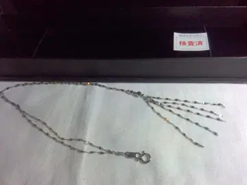 GSTV 순 플라티나 프린지 목걸이