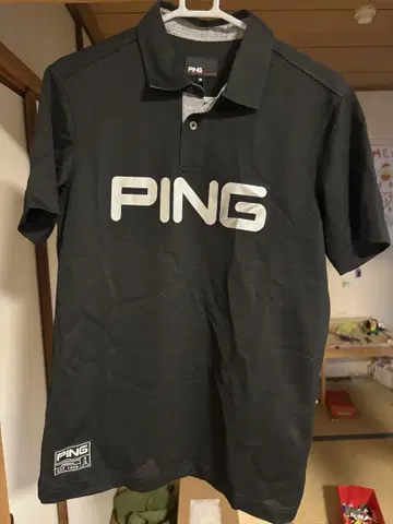 PING 골프 셔츠 M 블랙 정가 15400엔