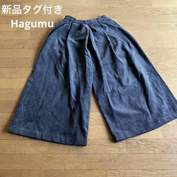 택 포함 새상품 Hagumu 하그무 와이드 팬츠 프리 사이즈 코듀로이