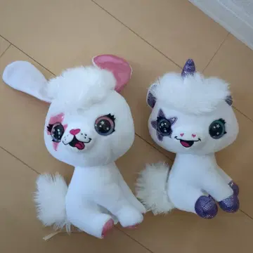 토끼와 유니콘 봉제 인형