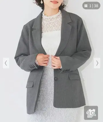 그레이 M 테일러드 자켓