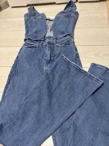 데님 살로펫 플레어 팬츠