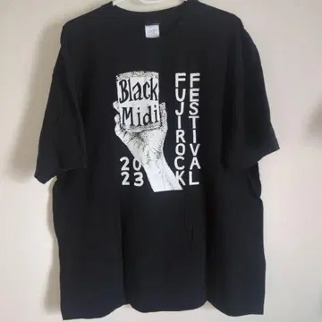black midi 블랙미디 밴드T셔츠 후지록 XL