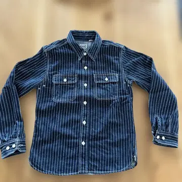 플랫 헤드 워싱 denim 셔츠 38인치