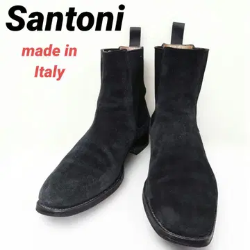 산토니 Santoni 이탈리아제 스웨이드 사이드 고어 부츠 드레스 슈즈