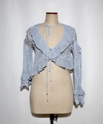 rurumu: asymmetry ruffle knit cardigan