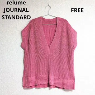 0342 JOURNAL STANDARD relume 제품염색 V넥 베스트