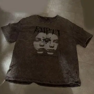 데미지 T-shirt 십자가 y2k 그런지 펑크 락 영문 시크 스타일