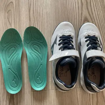 미즈노 스파이크 화이트/네이비 21cm