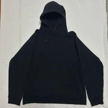 00s 무지 블랙 후드티 두툼한 오가닉 코튼 USA XL