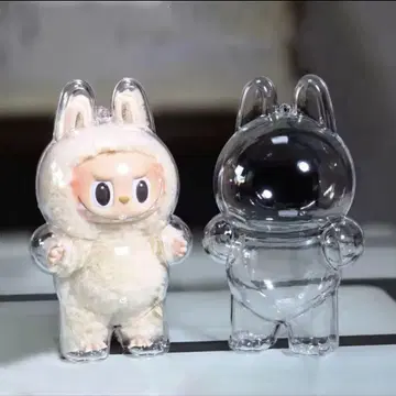 미사용 새상품 Labubu 케이스 클리어 케이스 스탠딩 2개