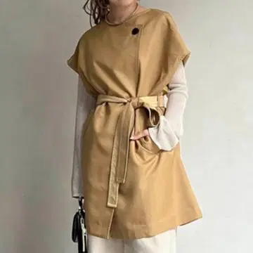 카프리슈 레마쥬 트렌치 오버 롱베스트 코트