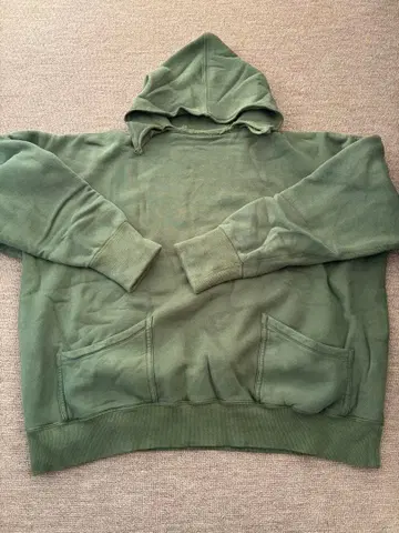 THREEFACE AND LOCK HOODIE GREEN
