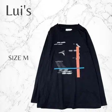 루이스 프론트 프린트 루즈핏 데일리 성숙 캐주얼 라프 M 얇은 소재