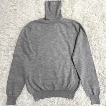 [ 새상품급 ] 크루치아니 터틀넥 니트 스웨터 그레이 M 사이즈 울