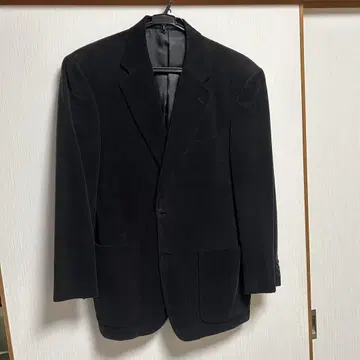 블랙 코듀로이 블레이저