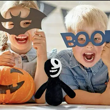 할로윈 호러 봉제 인형 블랙&화이트