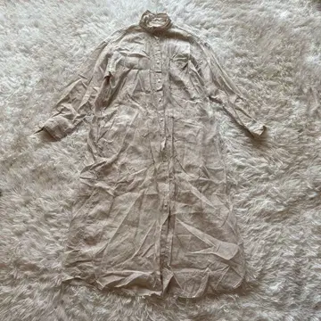 UNTITLED 여성용 셔츠 원피스 M 린넨 린넨 월드 롱