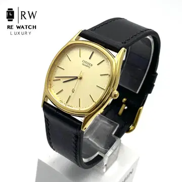 7-3970 CITIZEN 1220 쿼츠 손목시계 골드/블랙