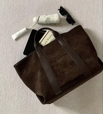 새상품 에코 스웨이드 토트백
