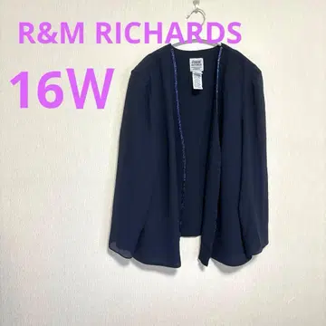 R&M RICHARDS [ 16W ] 네이비 자켓풍 가디건