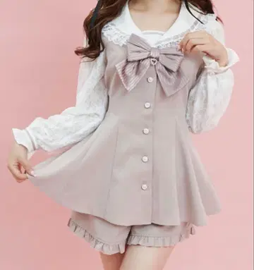 [ 익명 배송 ] 시크릿 허니 세일러 카라 셋업 핑크