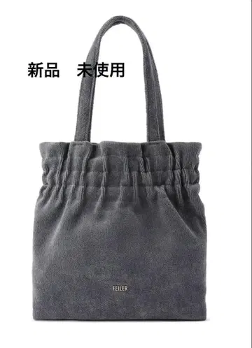 새상품 미사용 FEILER 그레이 토트백 개더