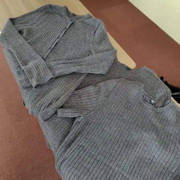 UNIQLO 리브 편직 스웨터 가디건 반팔 니트 3개 세트 이번 시즌