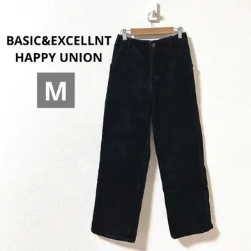 BASIC&EXCELLNT 코듀로이 팬츠 백 밴딩 블랙 가을/겨울 M