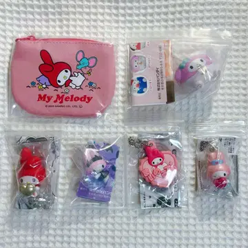 산리오 마이멜로디 캡슐 토이 가챠가챠 묶음 판매 총 6점