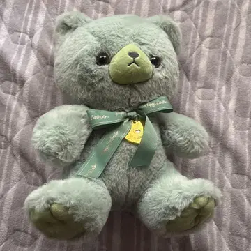 그린색 곰 봉제 인형