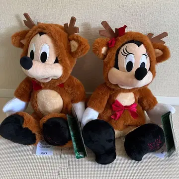 미키 미니 루돌프 봉제 인형 30cm