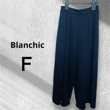 새상품급 블랑시크 F 가우초 팬츠 네이비 허리밴딩 롱