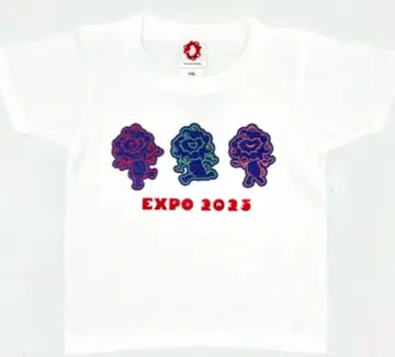 미야쿠미야쿠 컬러풀 데님 프린트 T셔츠 EXPO 만박