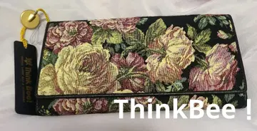 Think Bee! 꽃무늬 장지갑