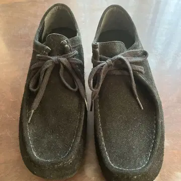 GU 리얼 가죽 블랙 모카신 28cm