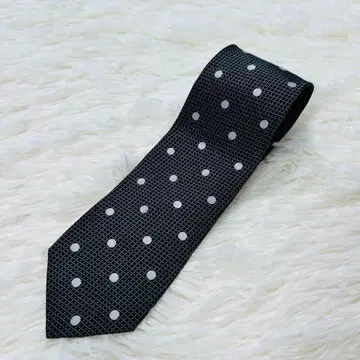 새상품급 폴스미스 넥타이 도트 블랙 꽃무늬
