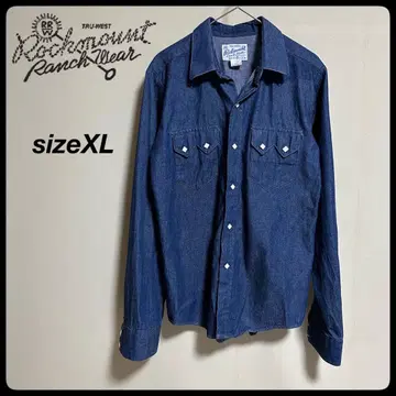 새상품급 ROCK MOUNT 긴팔 웨스턴 셔츠 90년대 남성용 XL